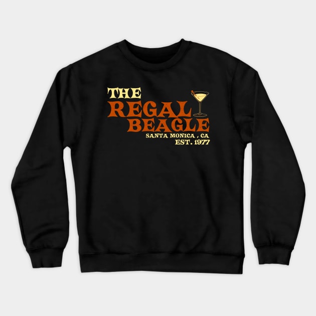 The Regal Beagle santa monica Crewneck Sweatshirt by thestaroflove